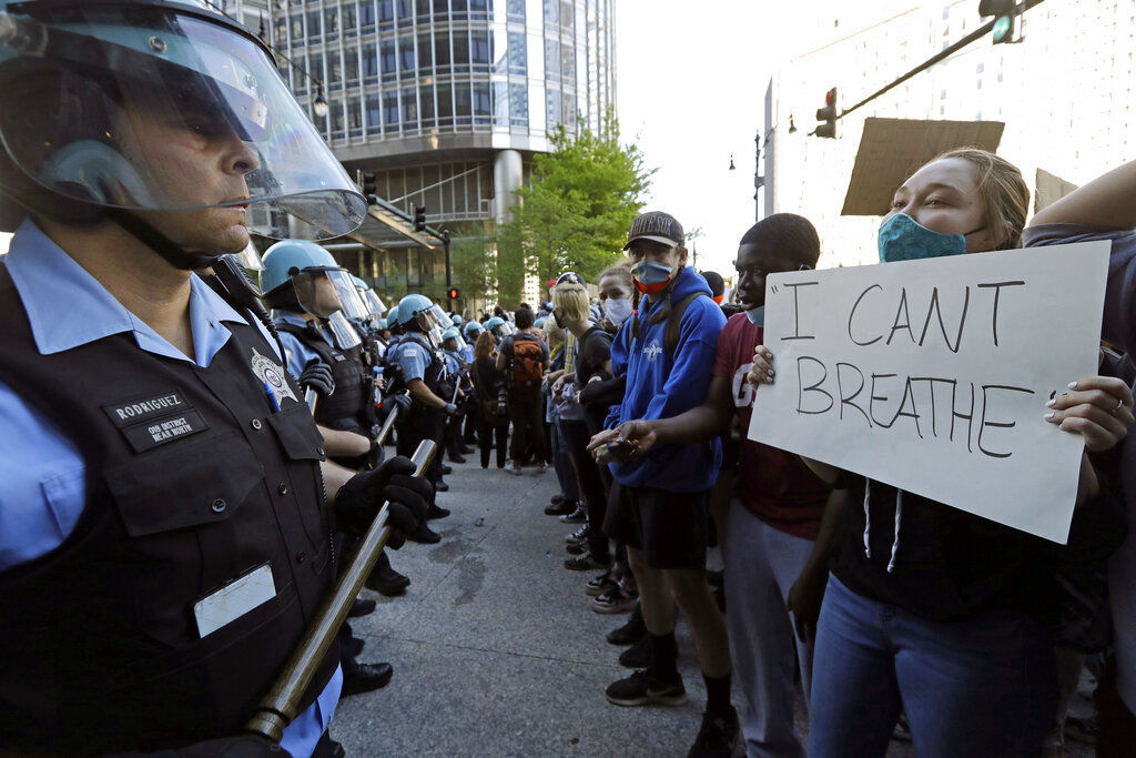 APTOPIX Minneapolis Police Death Protest Chicago